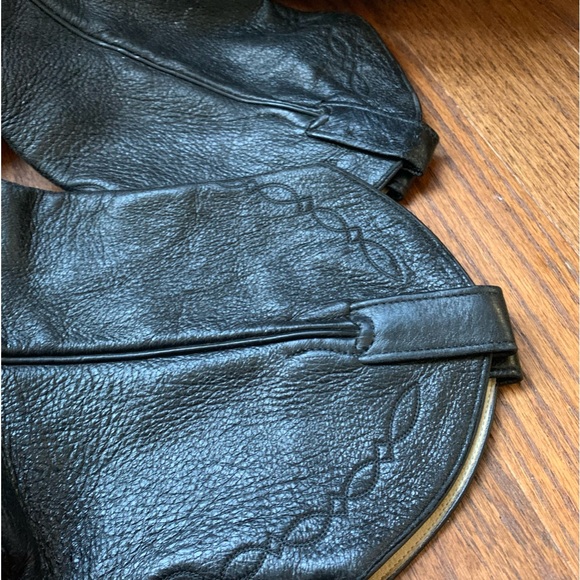 Larry Mahan Cowboy Western Boot Black Leather Sz 10.5E ElPaso Texas Handcrafted - Picture 13 of 14